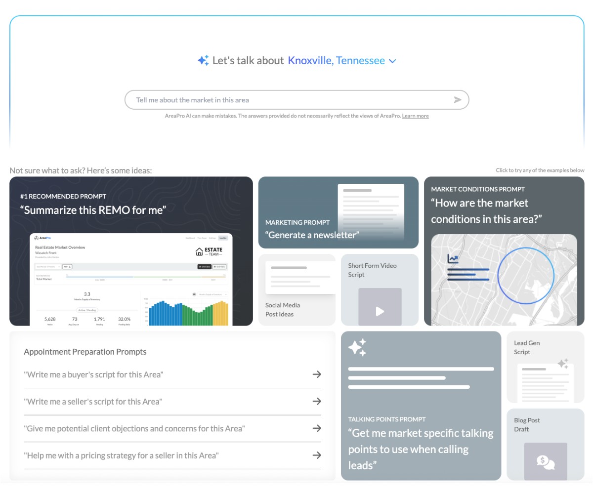 Custom_Area_AreaPro Utilize AI to power your searches with AreaPro